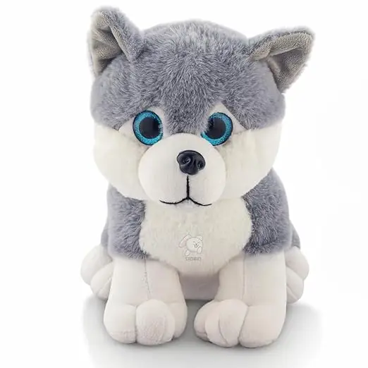 Storio Toy Super Cute Plushie Soft Toys for Kids | Plush Soft Toys for Baby Boys and Girls Kids - Husky Dog | Best Valentine Gift